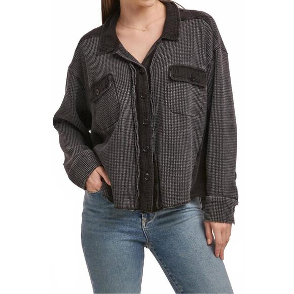 NEW DEAR JOHN DENIM foster shirt in black - Picture 3 of 4